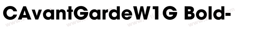 CAvantGardeW1G Bold字体转换